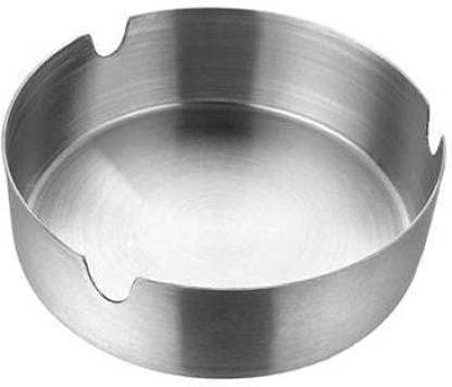 AYURVEDACOPPER ASH Tray for Cigarette Stainless Steel Ash Tray for Home, Office and Bar etc. (Pack of 1)