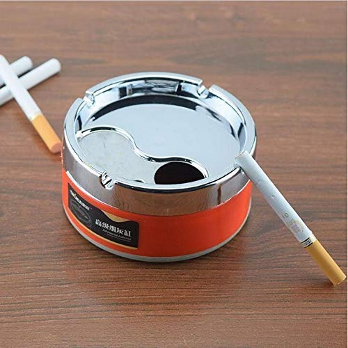 Agavo Plastic and Stainless Steel Windproof Ashtray Rotating Lid Convenient Smokeless Ashtray For Cigarette, Cigar for Home and Office4