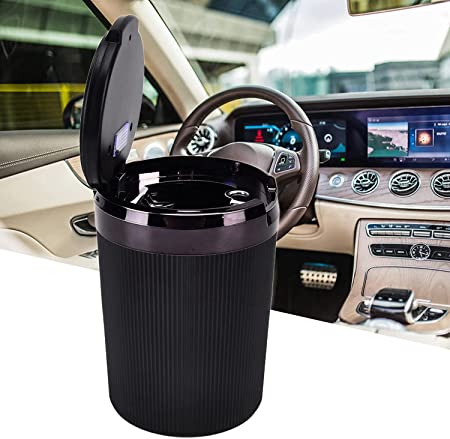 Citaaz Led Car Ashtray with Lid, 3w Portable Car Ashtray for Home Office Use Car Ashtray3