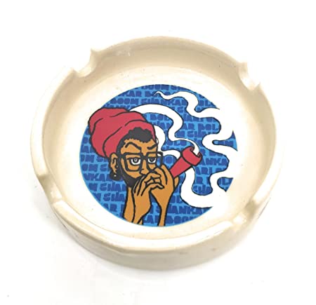 Ek Do Dhai Boom Shankar Ceramic Ashtray (14 cm x 13 cm x 6 cm)