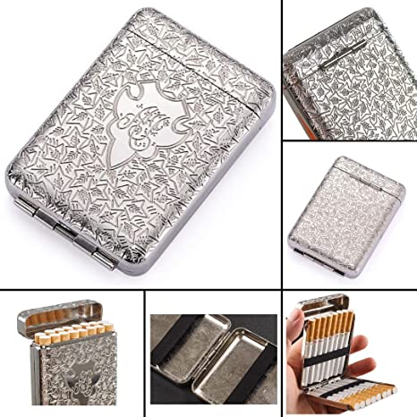 Everhype Peaky Blinders Cigarette Case Retro Metal Portable 16 Cigarettes Box - Silver1
