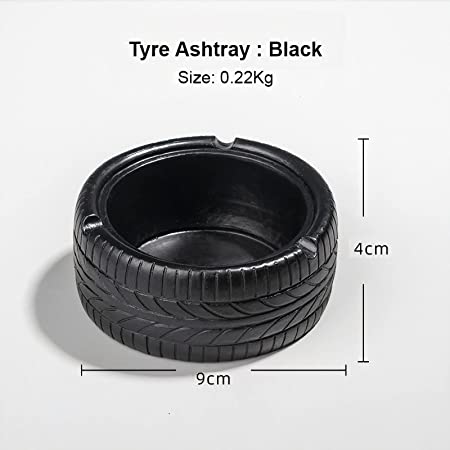 Normie Ash Trays for Home, Ashtray for Car, Unique and Fancy Ashtray (Black)3