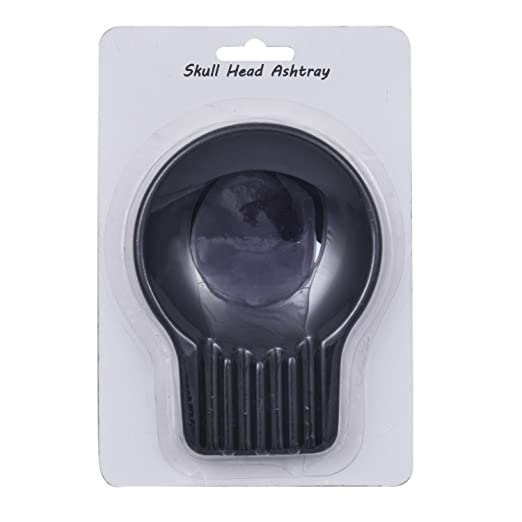 ShopAIS Silicone Skull Head Ashtray (Black)