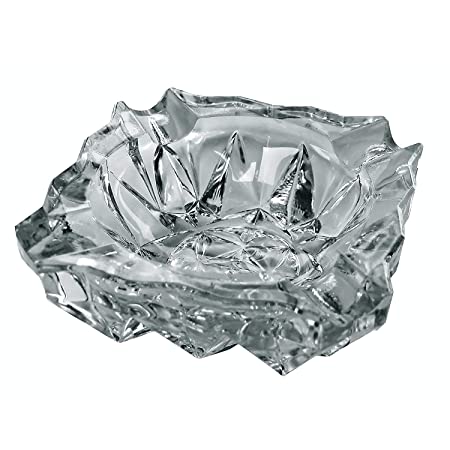 Star point Glass Cigarette Ashtray (Clear)