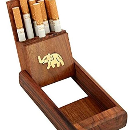 SwuD Wooden Pocket Cigarette Case Holder