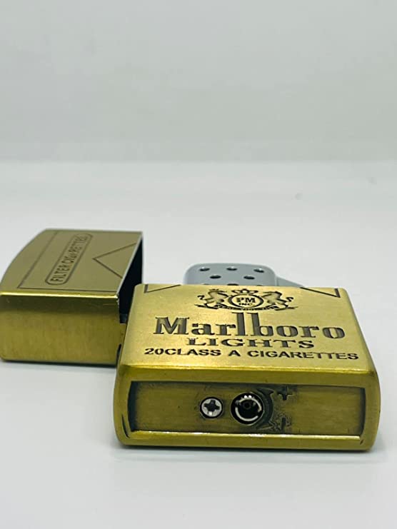 WBD Cigarette Windproof Pocket Lighter ( Golden )2