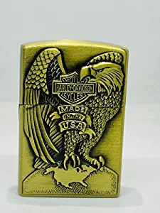 WBD Classy Cigarette Windproof Pocket Lighter ( Golden ) Eagle