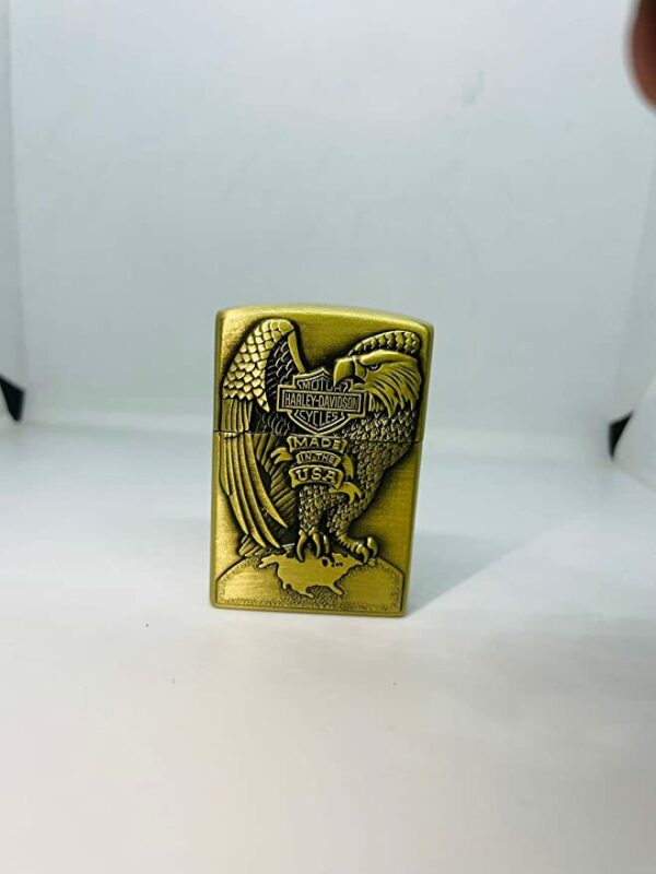 WBD Classy Cigarette Windproof Pocket Lighter ( Golden ) Eagle3