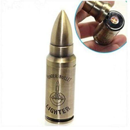 WBD Metal Hunter Bullet Shape Refillable Cigarattee Lighter