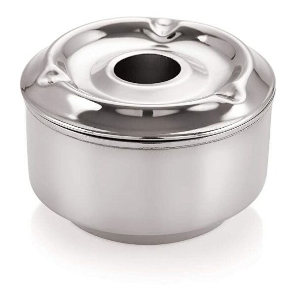 Chef Direct Stainless Steel Ash Tray - Silver 9cm