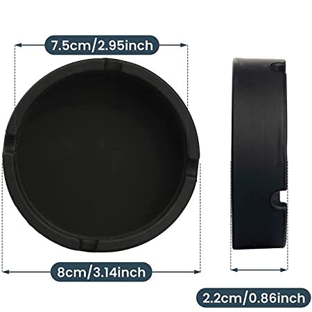 KARP Silicone Ash Tray Camouflage Silicone Ash-tray for Outdoor Patio Outside Indoor Office Home Decor For Home, Hotel, Office, Bar, Restaurants And Pub(1 Pack - Black)1