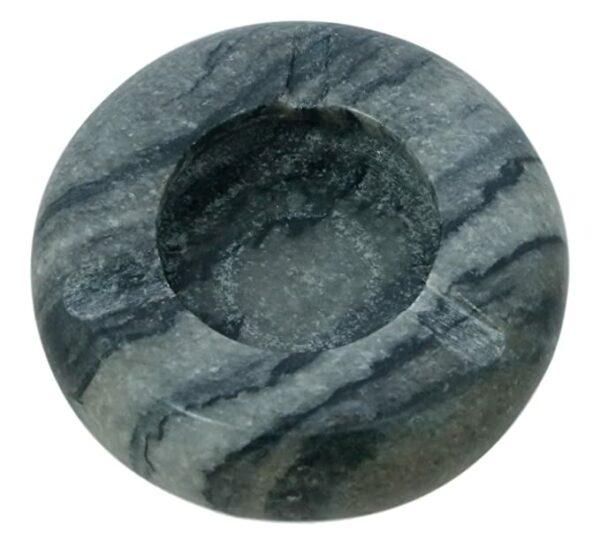 Shalinindia Stoneware Ashtray (4 inch, Grey)