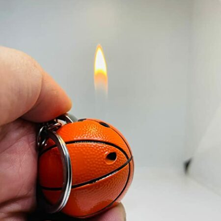 WBD Antique and Stylish Cigarette Lighter ( Basketball Shape Orange Color)