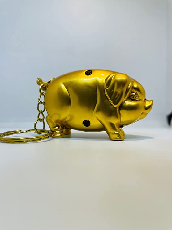 WBD Antique and Stylish Cigarette Lighter ( Pig Style Yellow Colour)