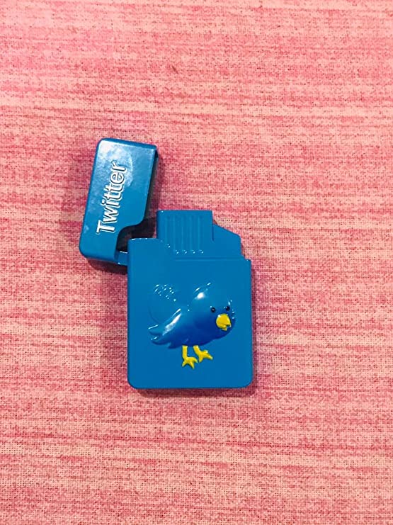 WBD Premium Look Cigarette Lighter for Twitter Lovers (Blue)