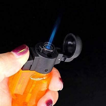WBD Stylish Butane Gas Lighter Sharp Small Jet Flame Refillable Cigarette Lighter Variation Mini Pocket (Jet Flame Torch) by Gulab's4