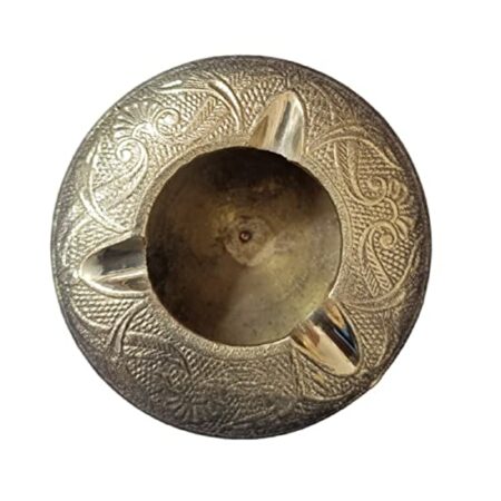 bona Fide Brass Round Design ash Tray ,Brass Hand Made Ashtray for Smoking ,Antique Decorative Designed Ashtray