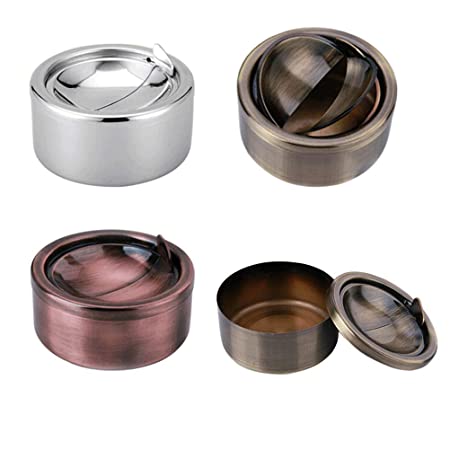 winomo Stainless Steel Ash Tray (11 x 11 x 5 cm, Silver)4